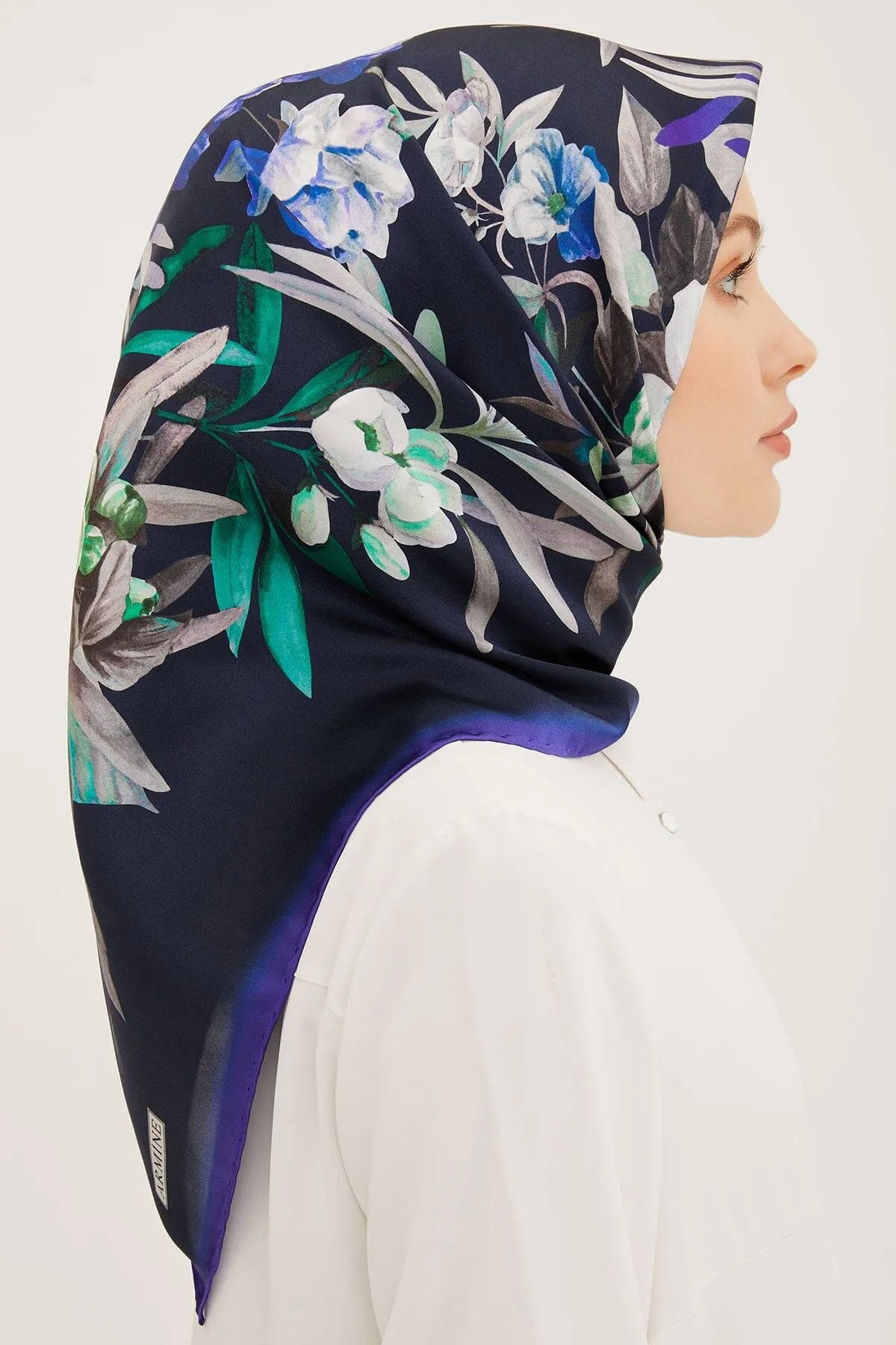 Armine Ayu Floral Silk Scarf #23