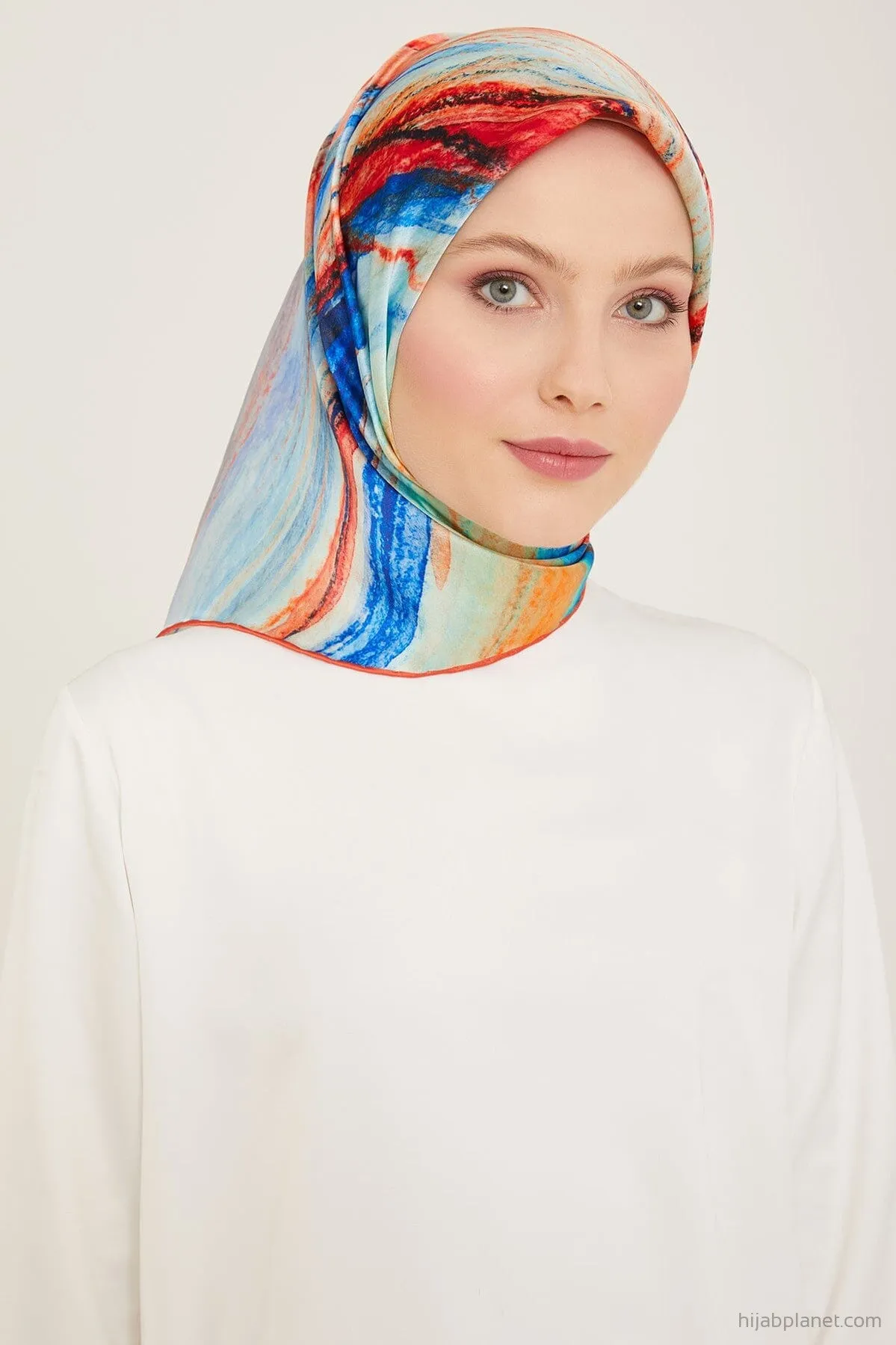 Armine Debussy Abstract Silk Scarf #3