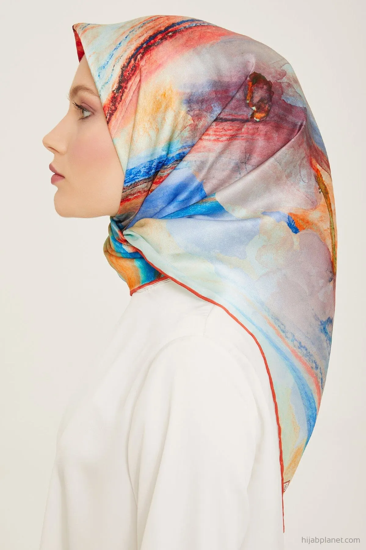 Armine Debussy Abstract Silk Scarf #3