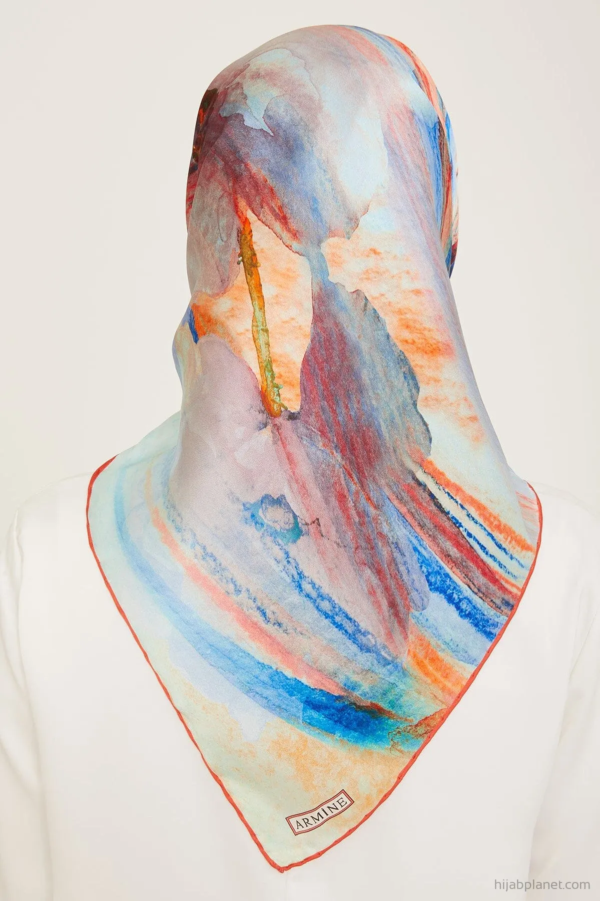 Armine Debussy Abstract Silk Scarf #3