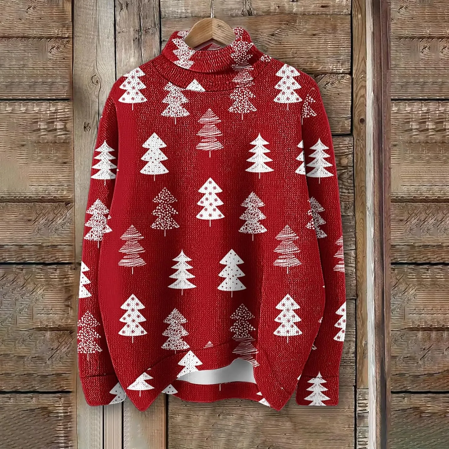 Christmas Sweaters for Women Warm Winter Casual Turtleneck Pullover Comfy Long Sleeve Knit Sweater Fall Winter Outfits