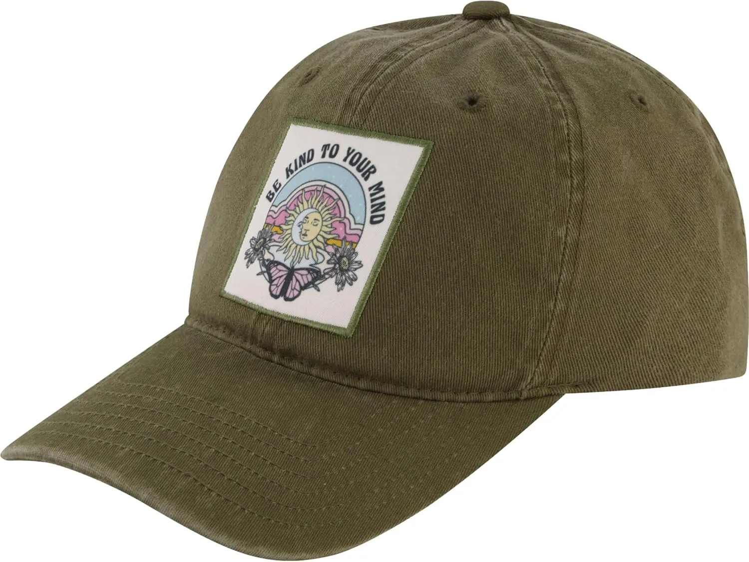 Concept One C & C California Cap, Be Kind to Your Mind Cotton Baseball Hat with Curved Brim