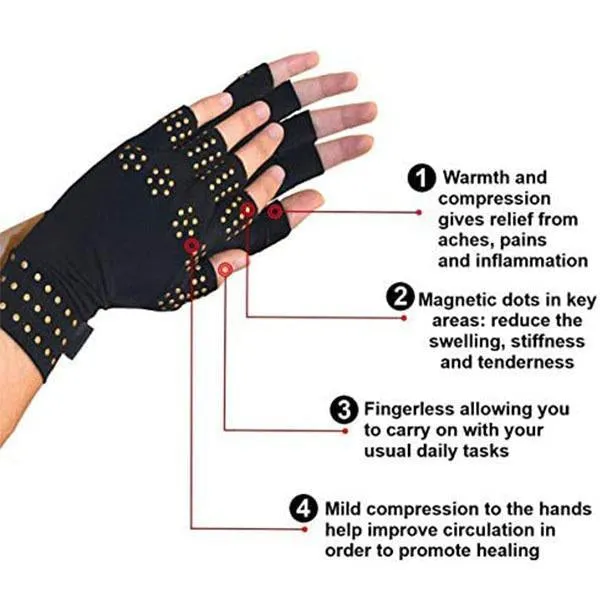 Copper Compression Arthritis Gloves
