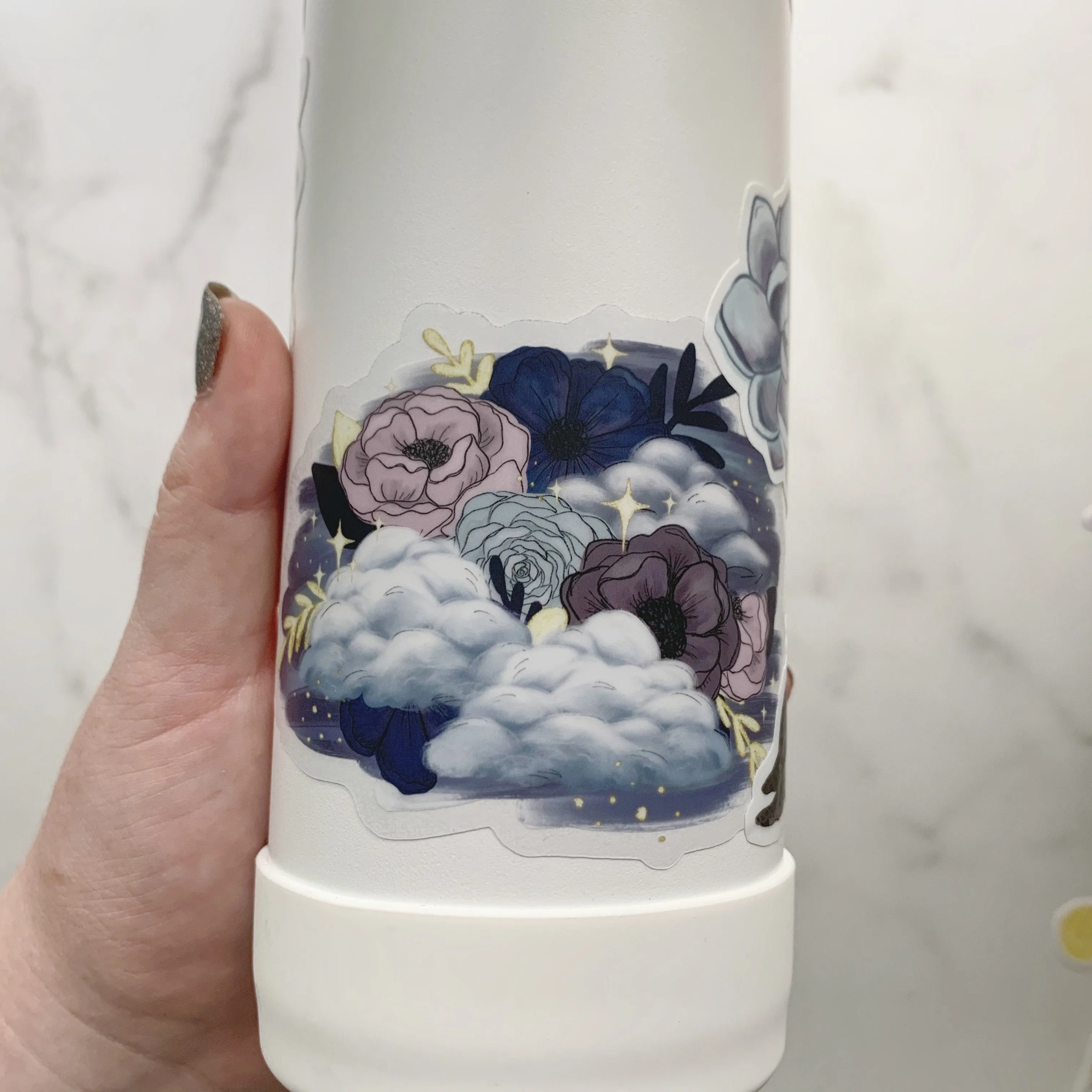 Dreamy Florals Clear Sticker