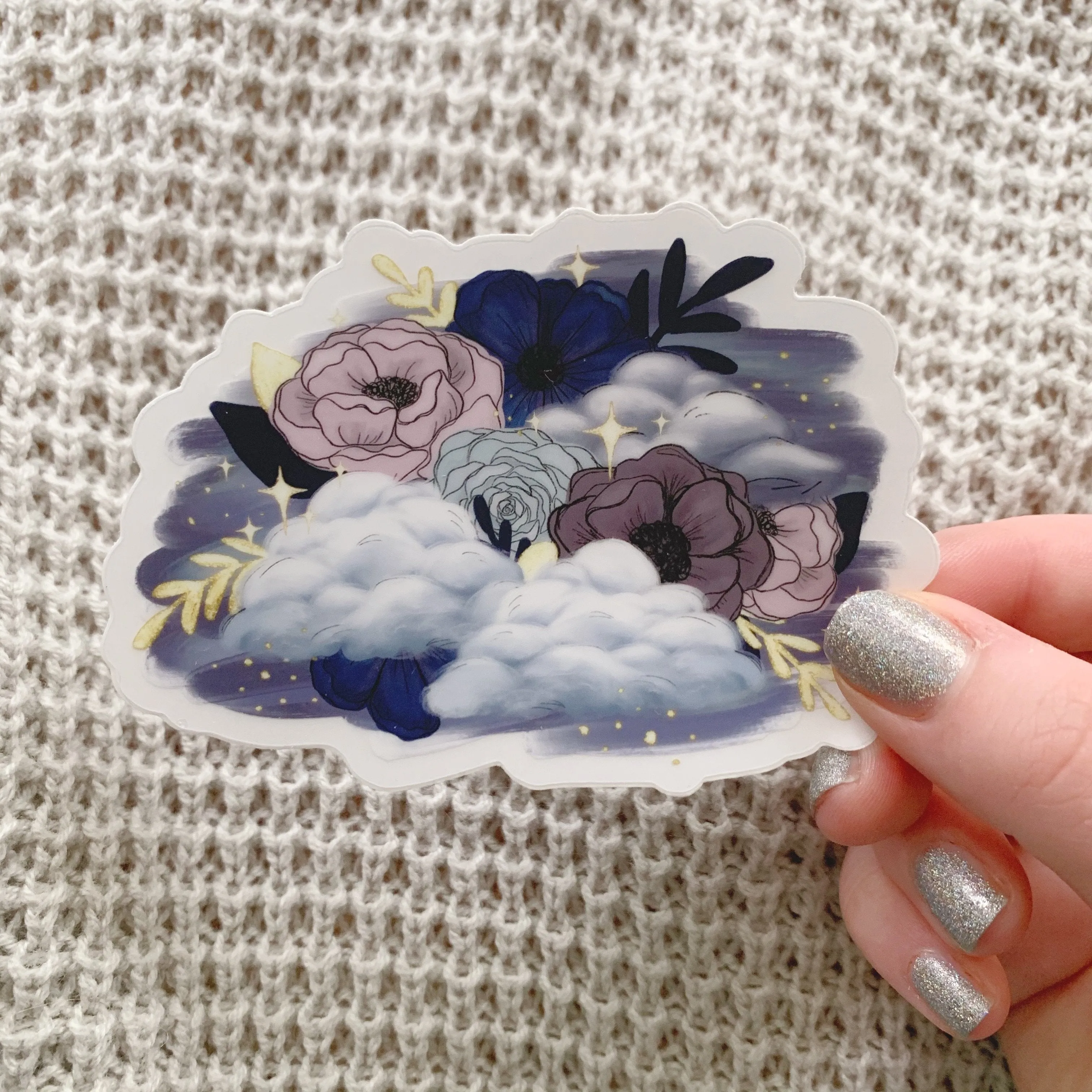 Dreamy Florals Clear Sticker
