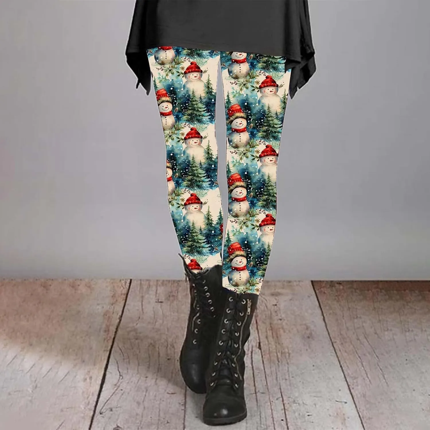 Fleece Lined Tights Women Length Elastic Fashion Soft Daily Transparent White Ash S 5XL Fall & Winter Cold Weather