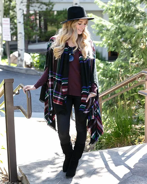 Grace & Lace Winter Weight Pocket Poncho/Scarf