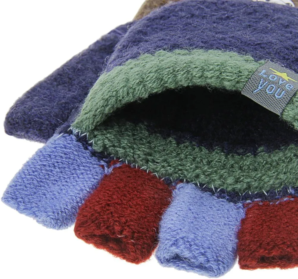 Kids Gloves Fingerless Gloves Ski Mittens Insulated Texting Gloves Mitten Cover