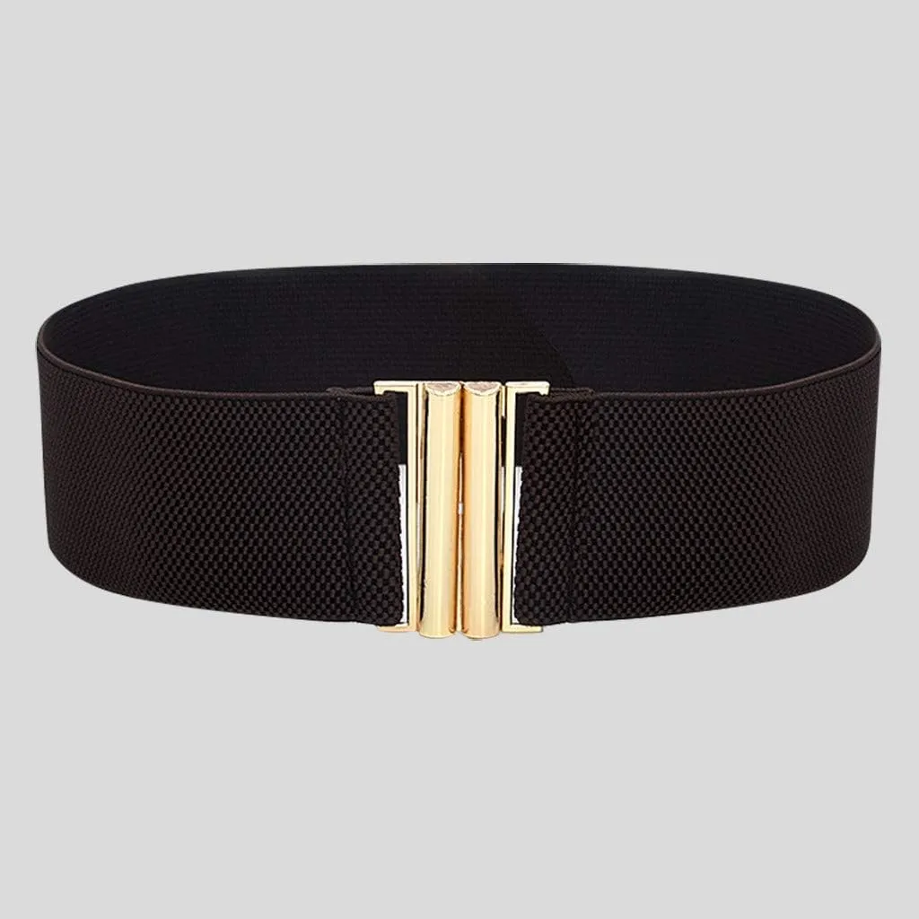 Lady Dress Belts Waist Fashion Wide Women Belt Elastic Stretch Buckle Wide Belt Heavy Weight Title Belt Boxing