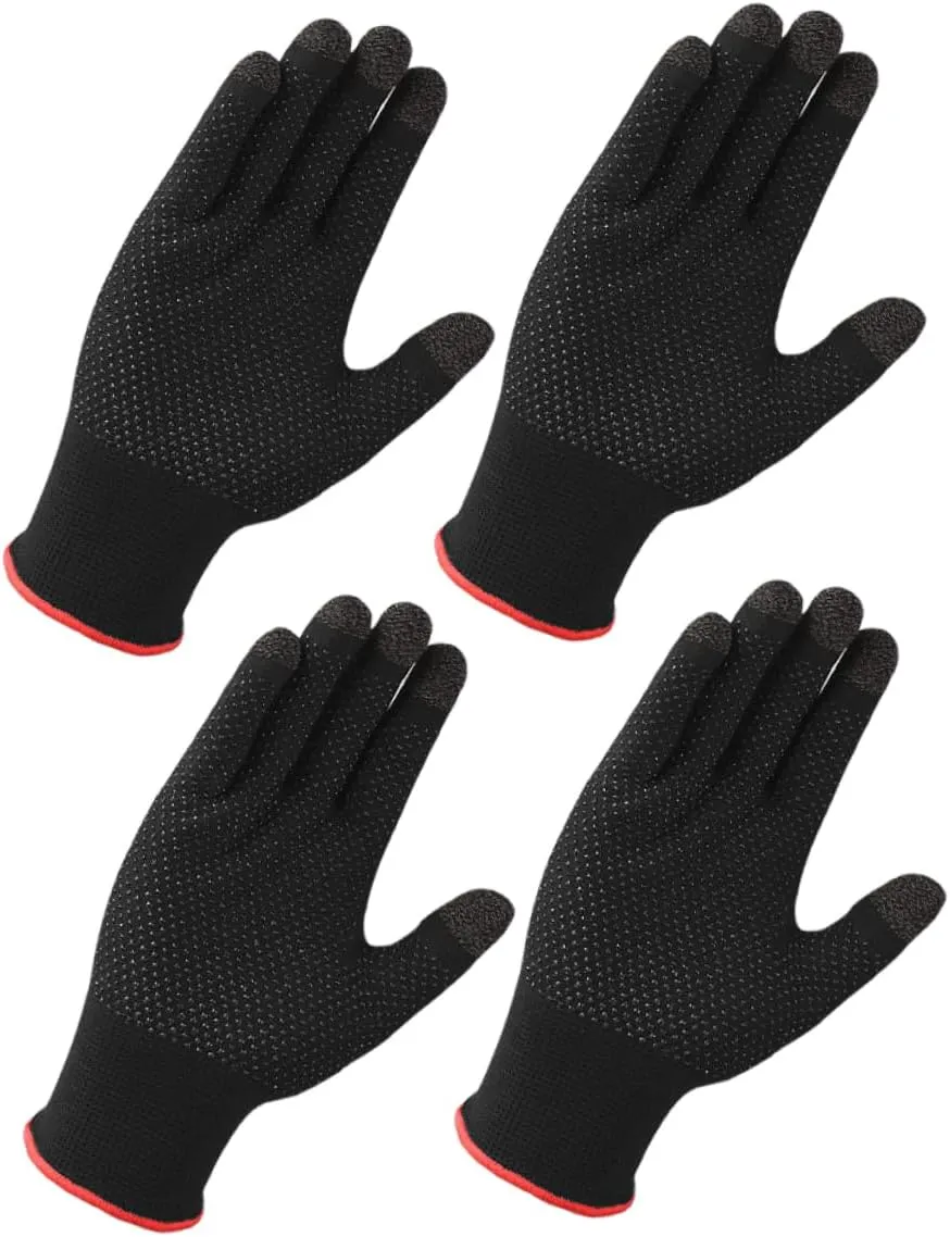 MAGICLULU 2Pairs Touchscreen Winter Gloves for Men and Women Non Slip Lightweight and Warm Texting Gloves for Cold Weather for Sports and Outdoor Activities