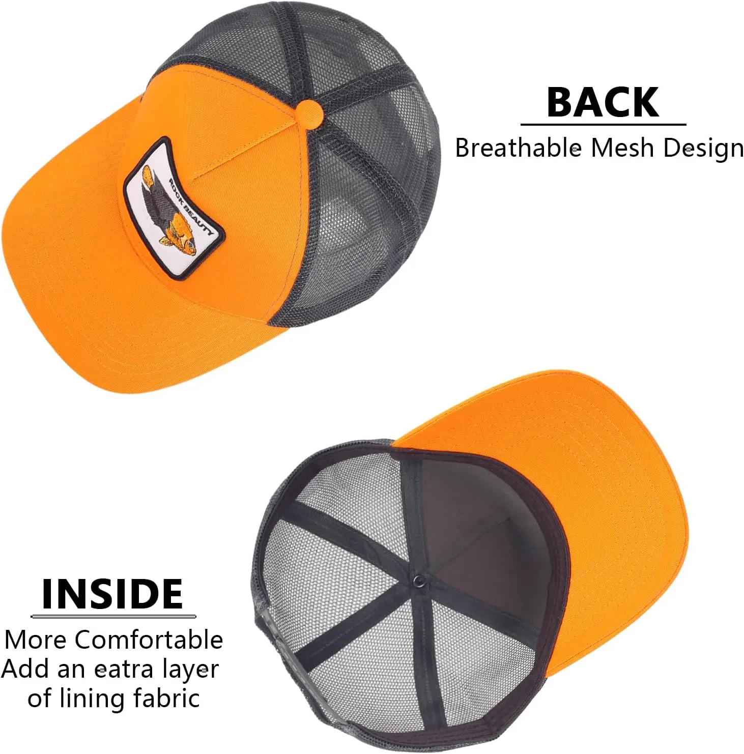 Mens Trucker Hats Mesh Snapback Animal Baseball Hats Unisex Running Sport Cap for Women Men