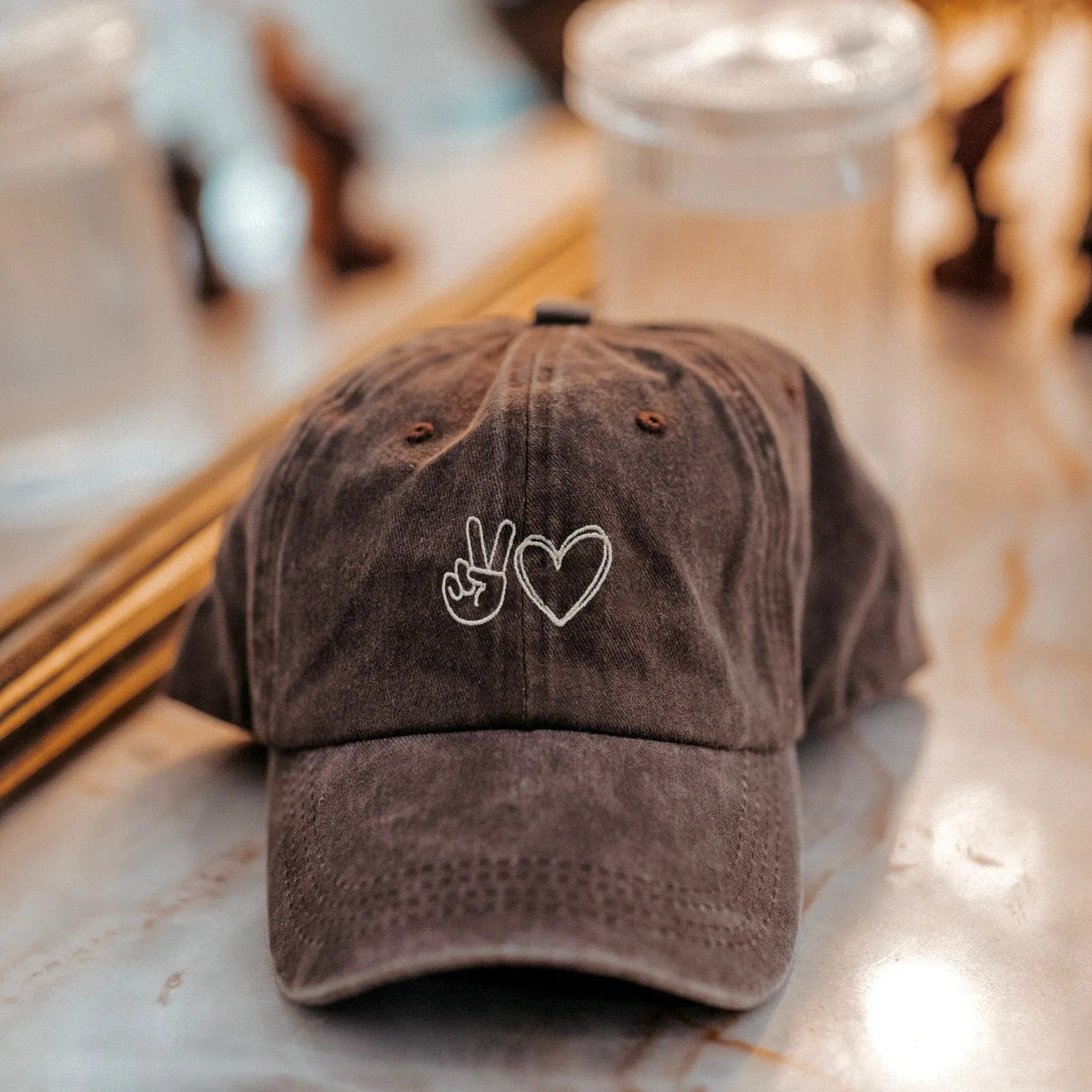 Peace and Love Cap