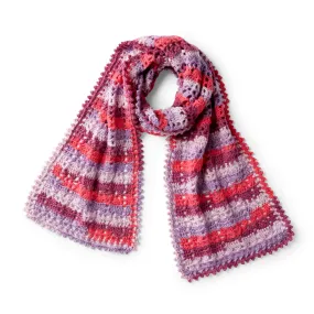 Red Heart Heartwarming Crochet Scarf by Susan Heyn