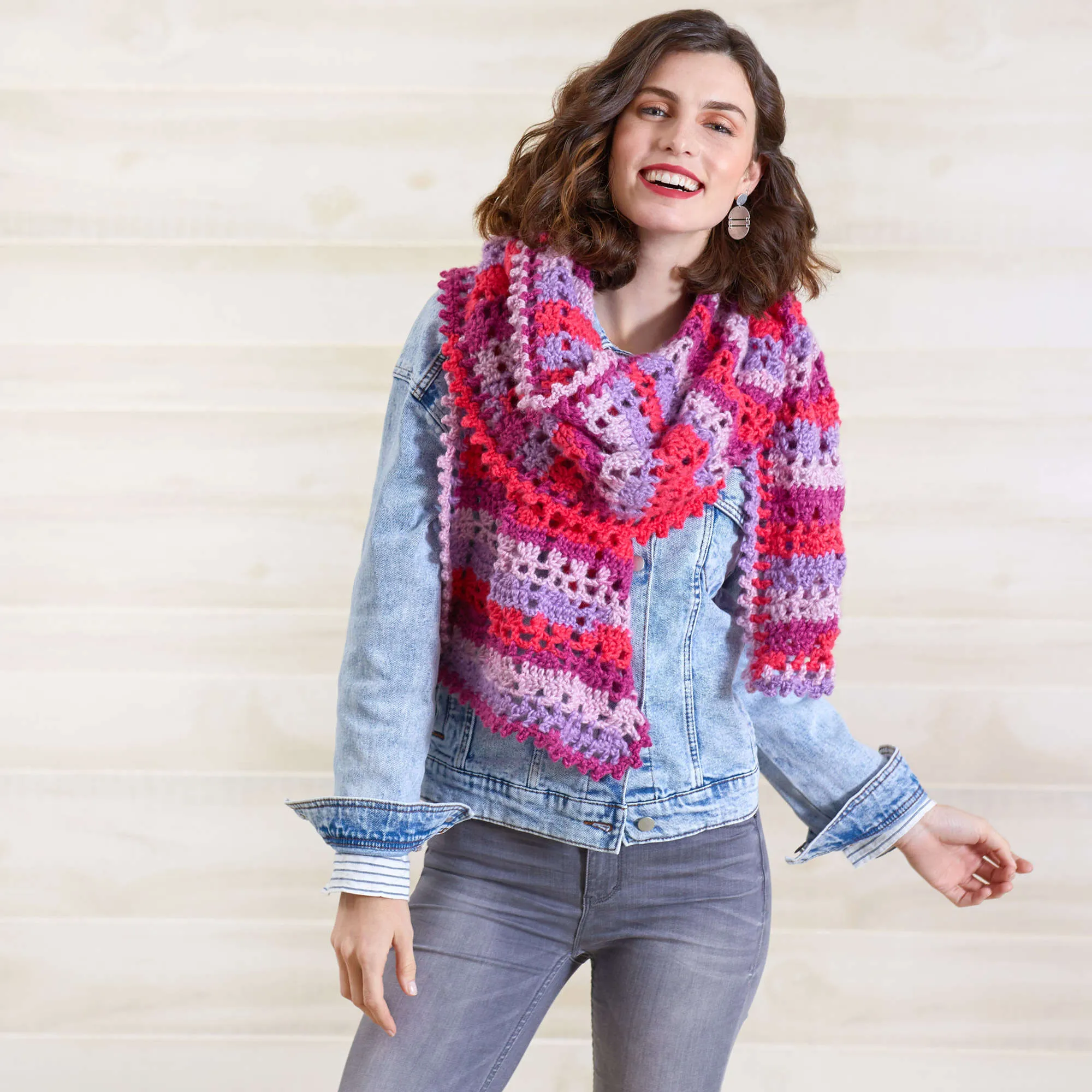 Red Heart Heartwarming Crochet Scarf by Susan Heyn