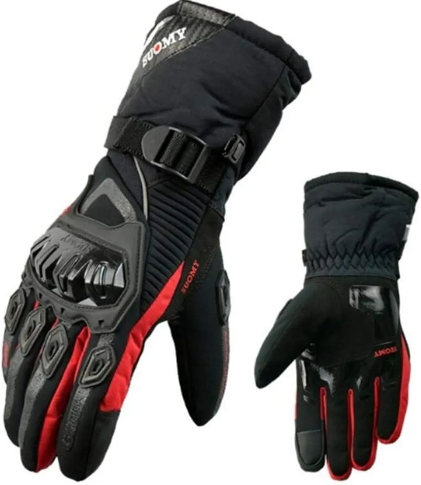 Runspeed Motorcycle Gloves Riding Racing Mountain Bike Bicycle Cycling Dirt Bike Gauntlet Warm Waterproof Windproof Touch Screen Gloves for Men Women Winter Warm