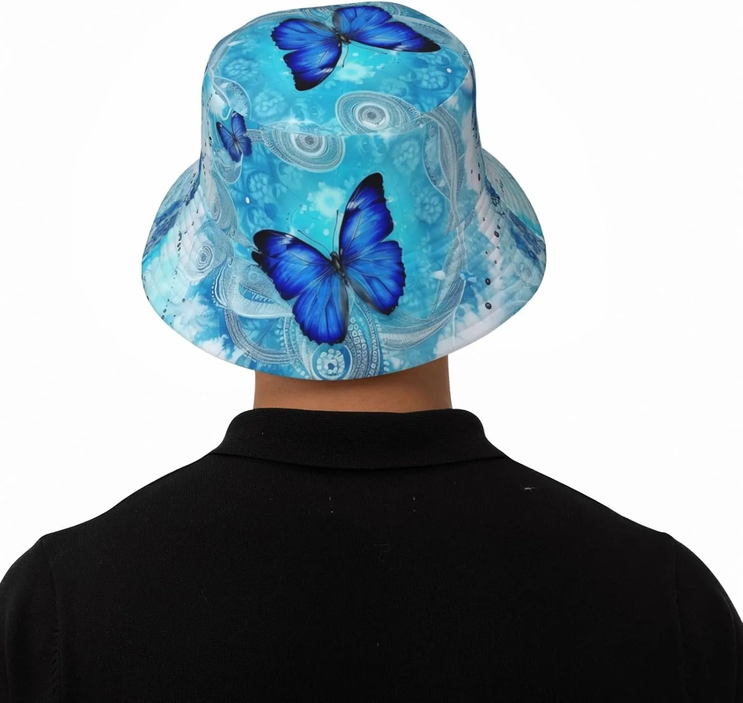 Spring Cardinal Birds Bucket Hat for Women Girls - Cute Sun Beach Fishing Cap Summer Travel Outdoor Cap, Black