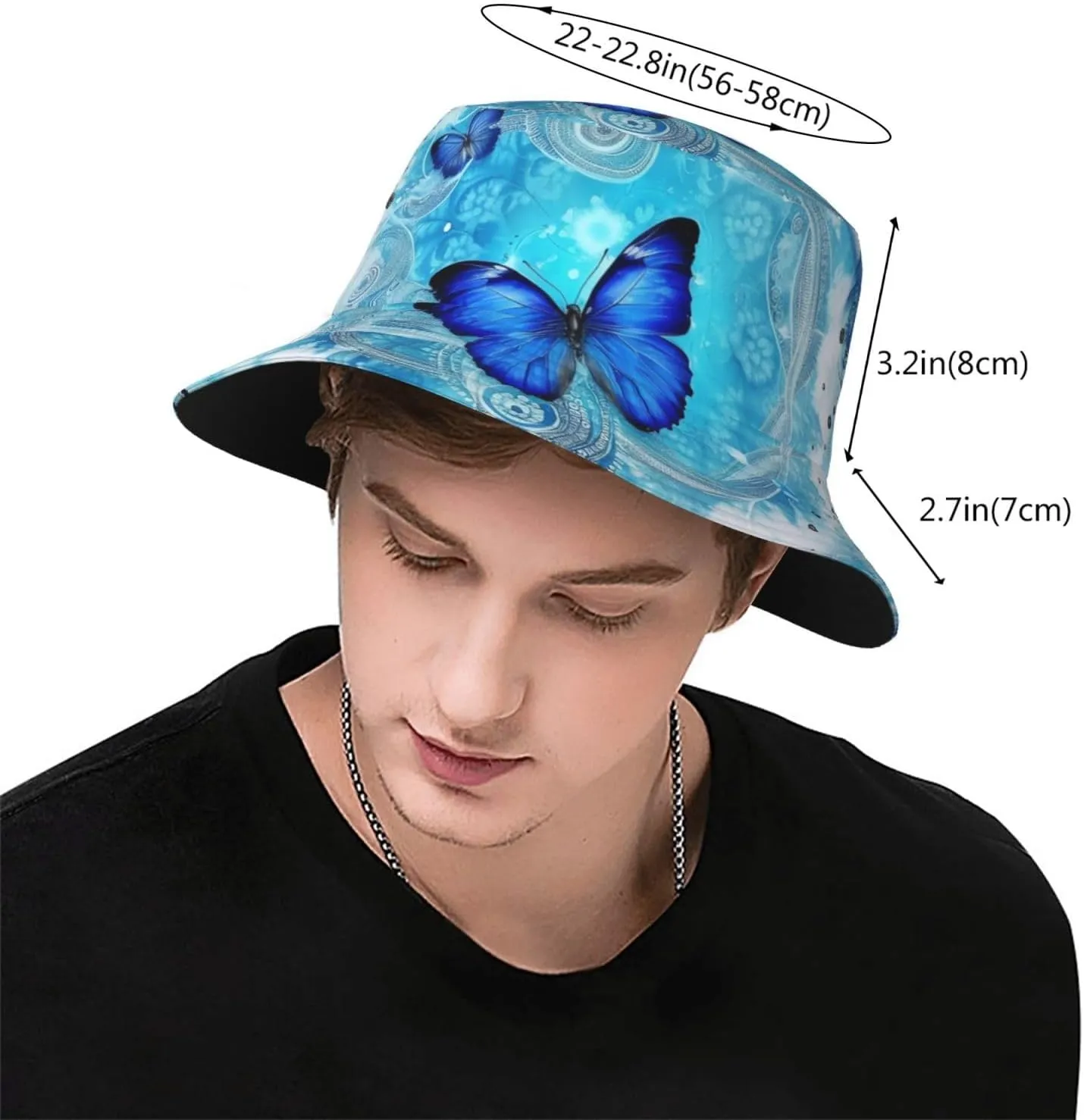 Spring Cardinal Birds Bucket Hat for Women Girls - Cute Sun Beach Fishing Cap Summer Travel Outdoor Cap, Black