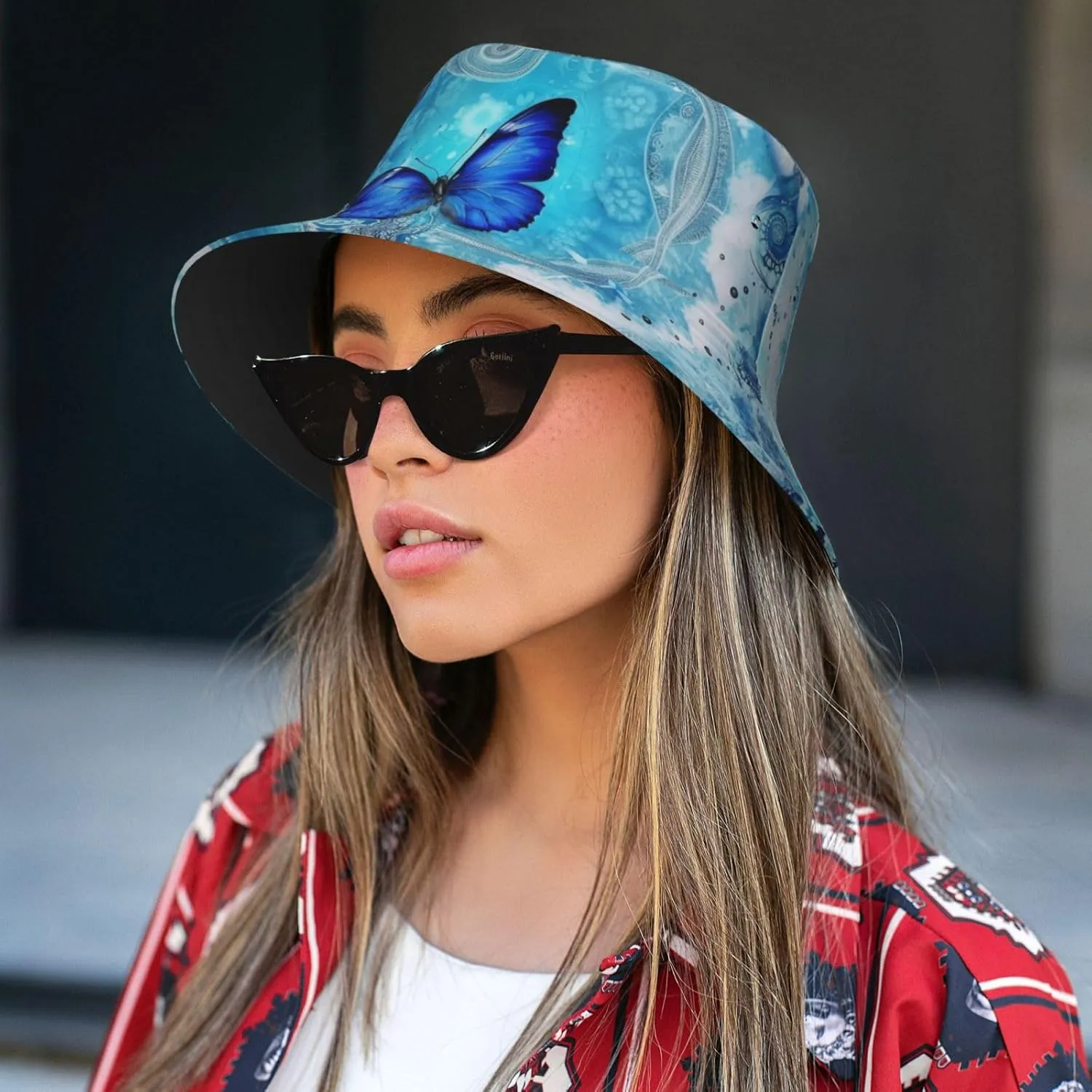 Spring Cardinal Birds Bucket Hat for Women Girls - Cute Sun Beach Fishing Cap Summer Travel Outdoor Cap, Black