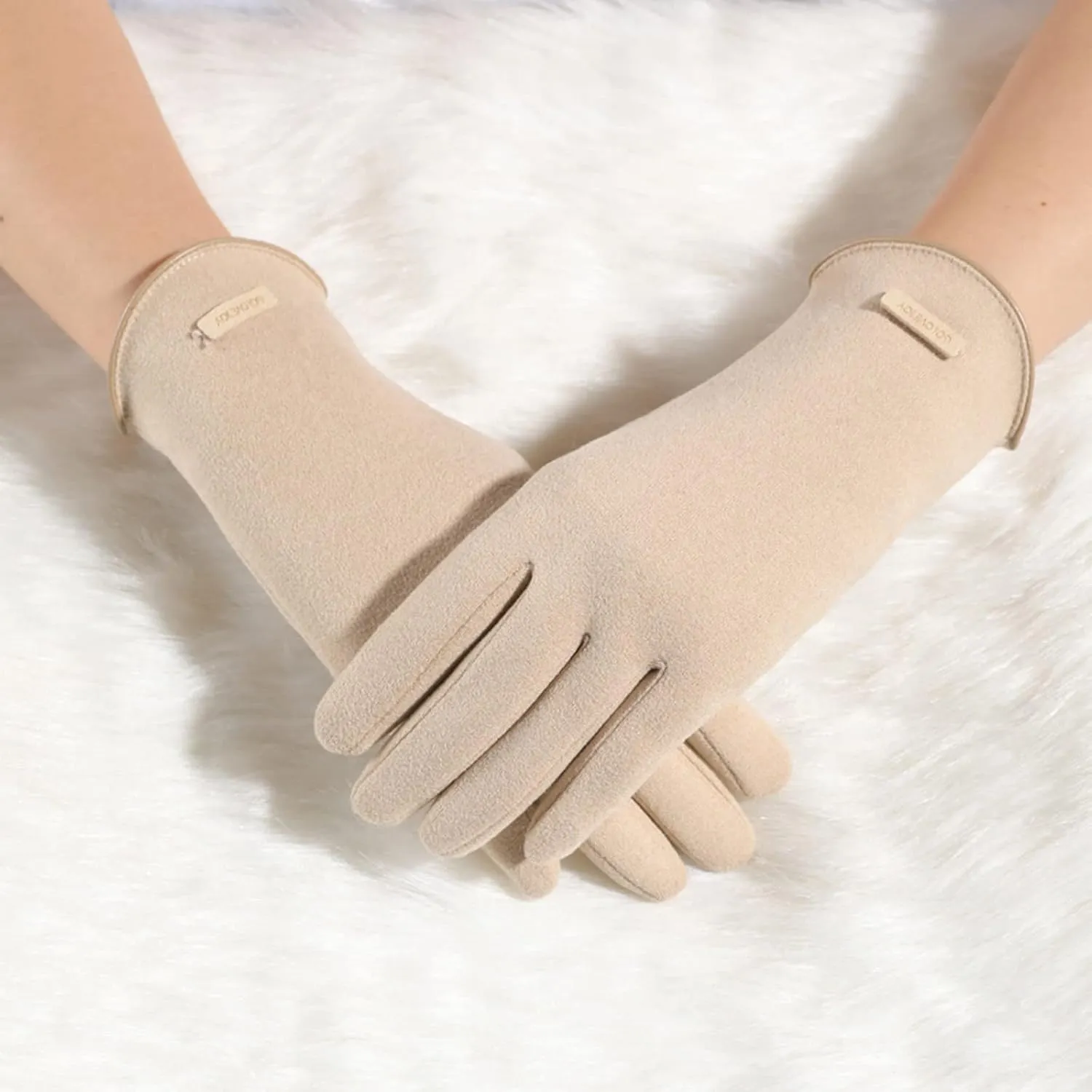 Women Winter Touchscreen Gloves Cozy Cold Weather Gloves Windproof Warm Gloves for Running Driving Hiking
