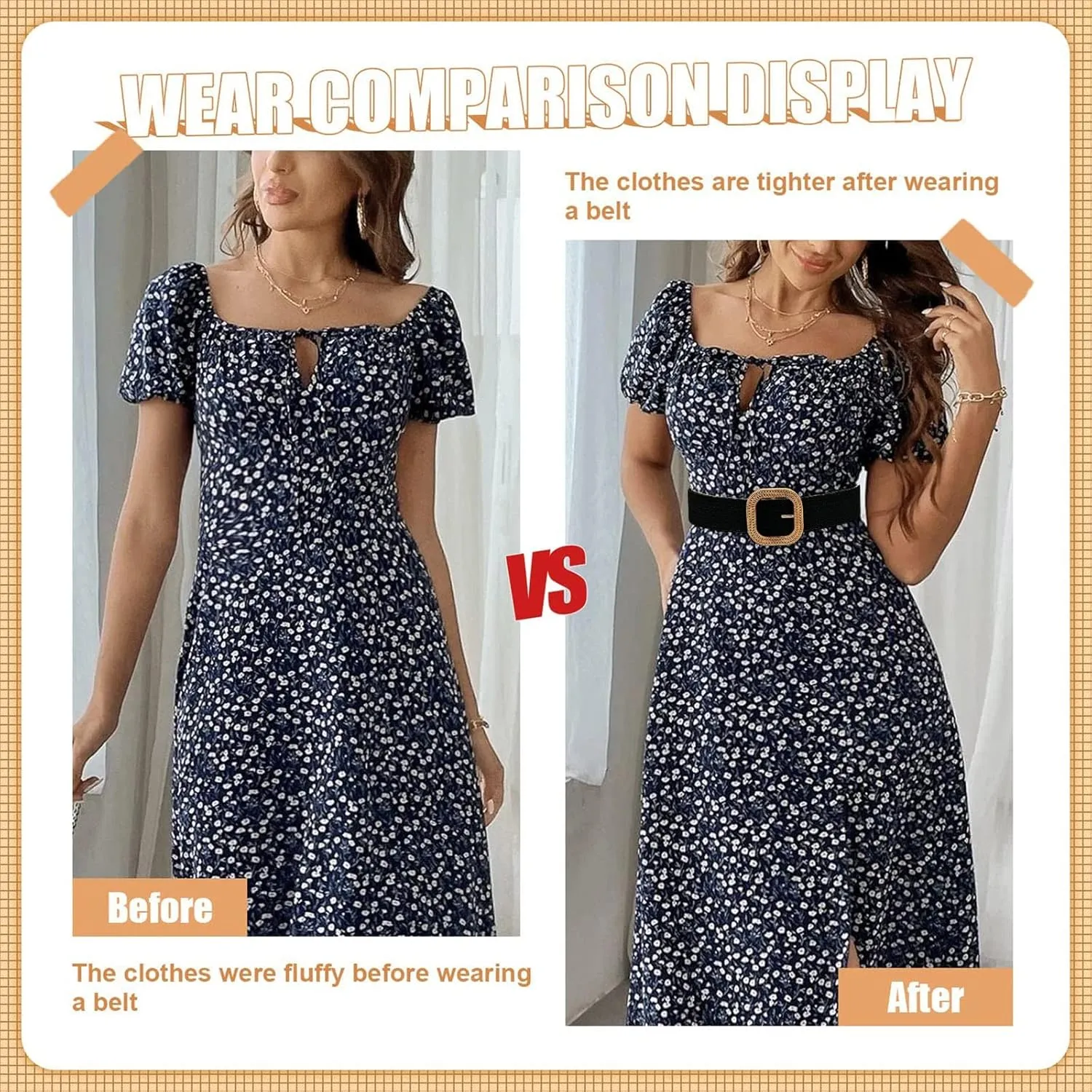 X Belt Women Belt Straw Woven Elastic Stretch Wide Waist Belts For Dresses With Buckle
